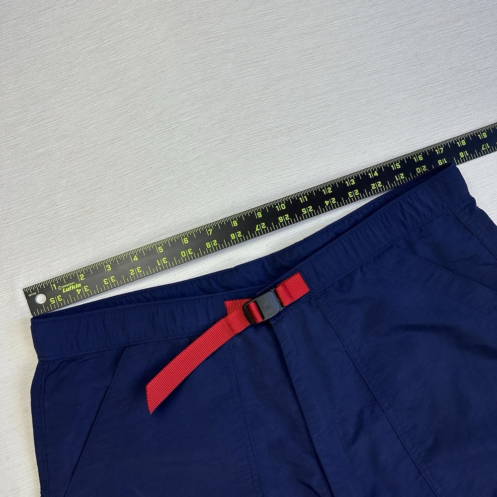 Topo Designs Mountain Shorts Belted Rip Stop Men L Blue Hiking Camping Huckberry - Picture 4 of 9